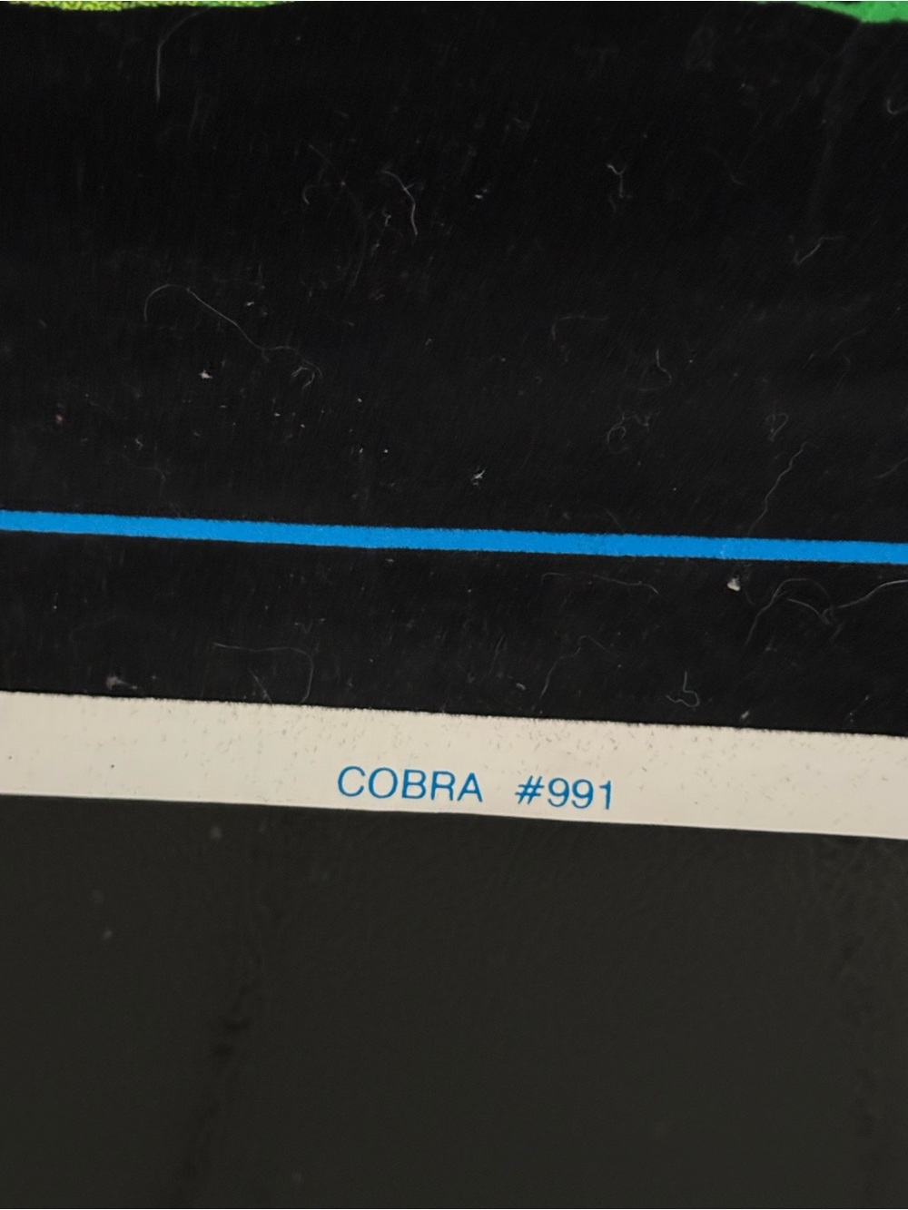 Vintage Original Cobra Fuzzy Neon Black Light Poster - Picture 5 of 5